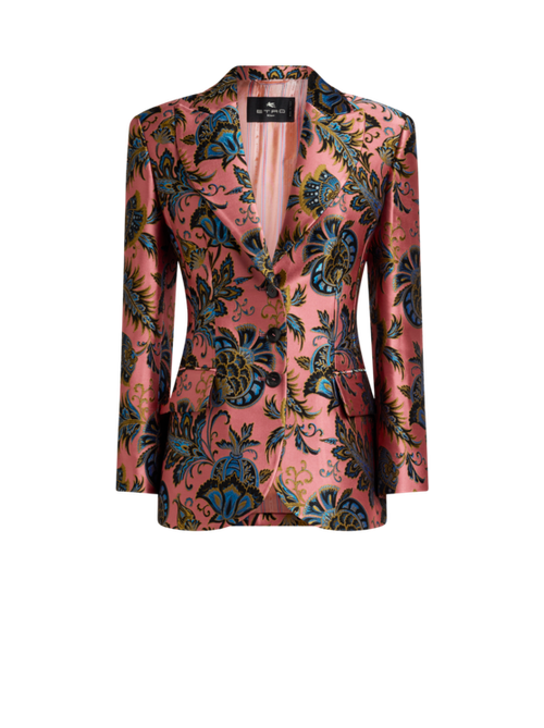 Floral Jacquard Jacket