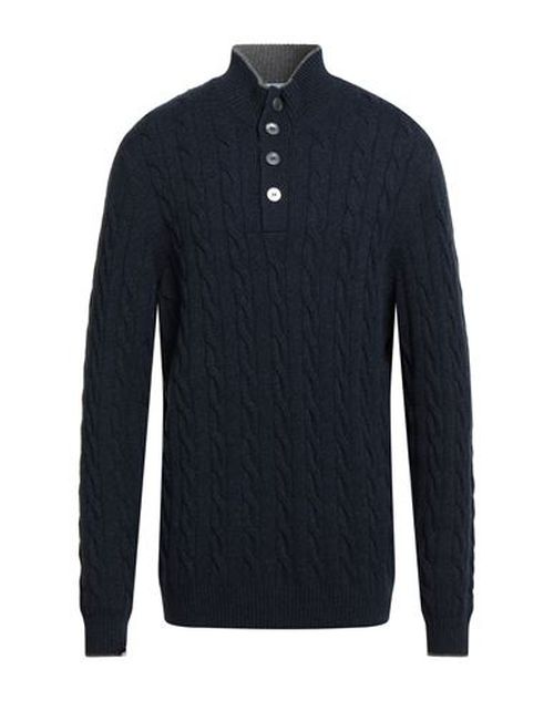Man Turtleneck Navy Size 36 Virgin Wool, Viscose, Cashmere