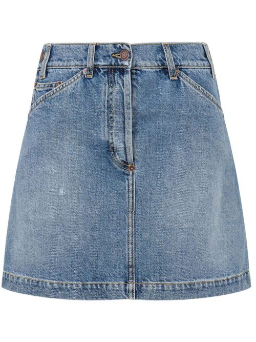 Denim mini skirt - Blue
