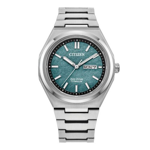 Zenshin Three-hand Green Dial Mens Watch AW0130-85X