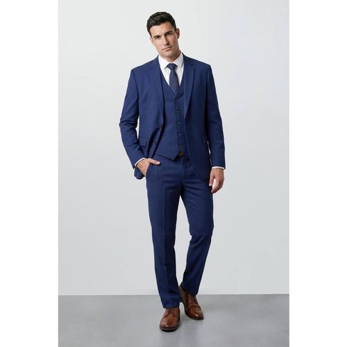 Burton Plus & Tall French Navy Essential Suit Jacket In Dark Blue