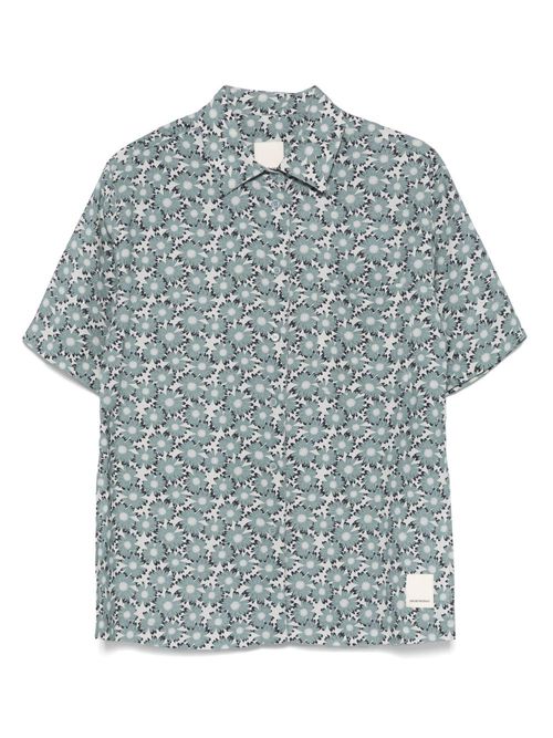 Emporio Armani daisy-print shirt - Blue