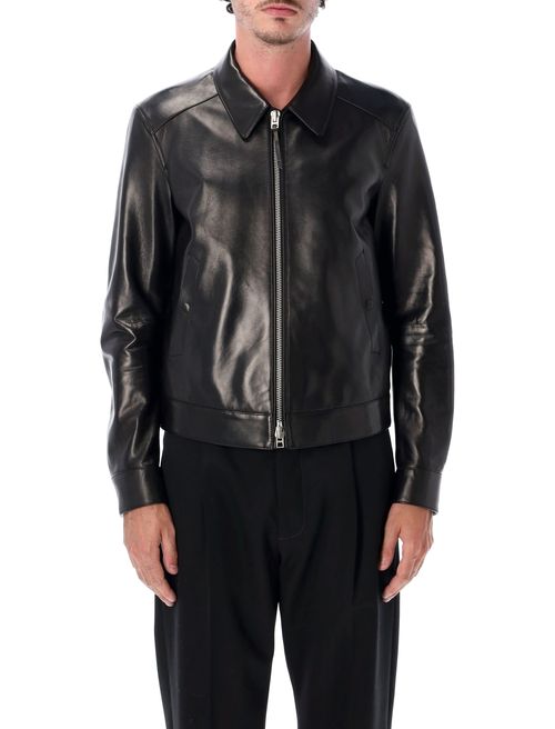 Men's Lamb Leather Quilted Coat