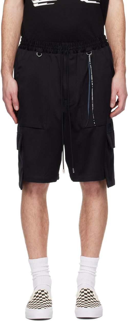 Black MW Cargo Shorts
