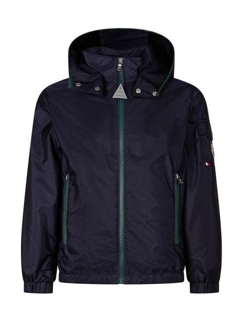 Kids Blue Solid Jacket