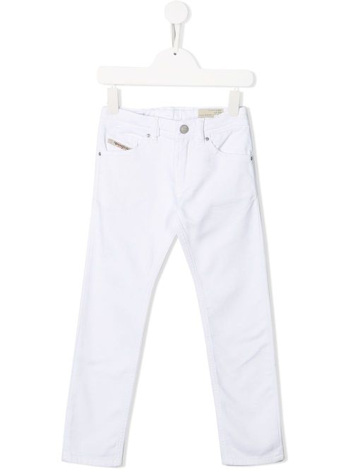 Kids slim-fit jeans - White
