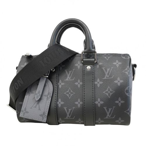 Louis Vuitton Black Gray Handbag Pre-Owned