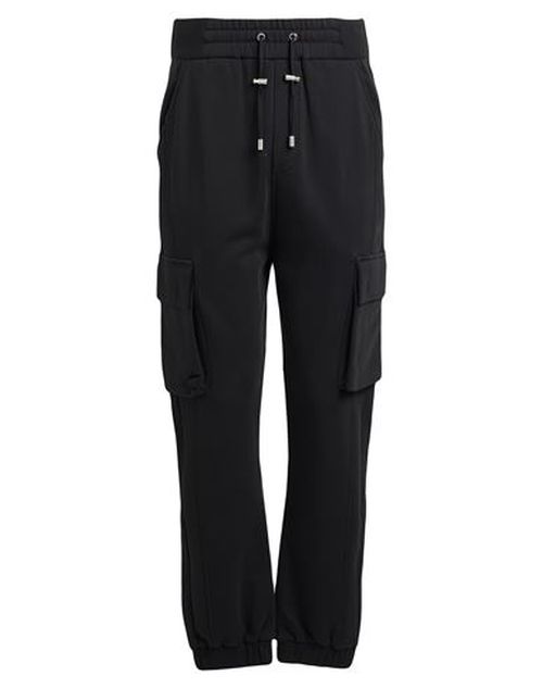 Man Pants Black Size L Cotton, Elastane