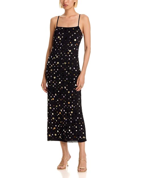 Paillette Mesh Maxi Dress - Exclusive