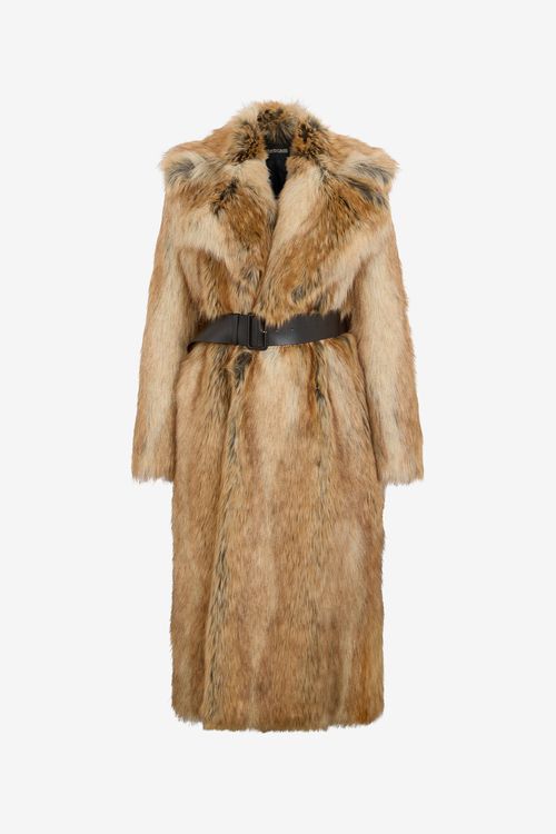 Brown Faux Fur Coat