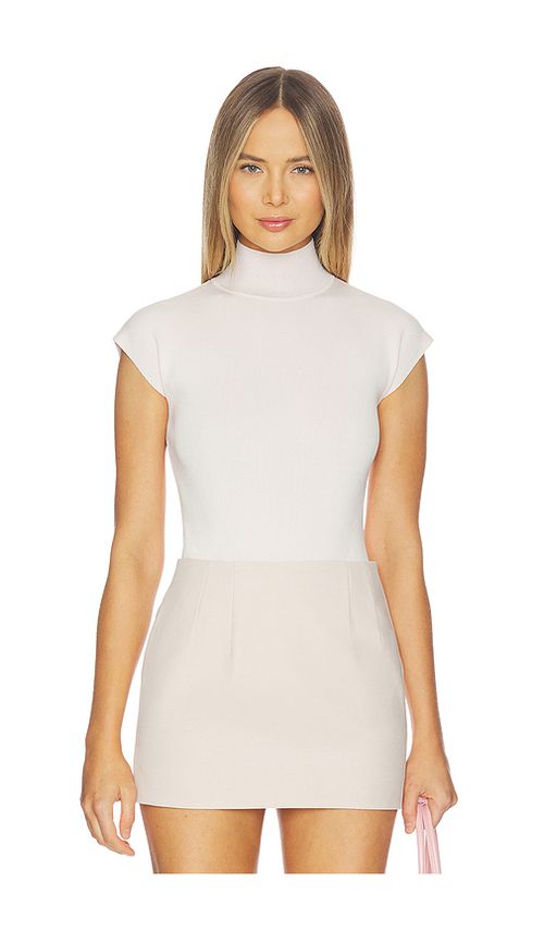 AEXAE Knitted Bodysuit in Soft Pink. M also in