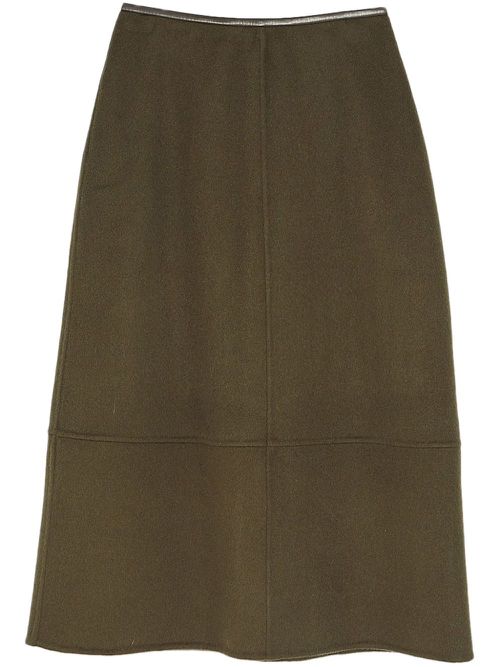 Double-sided midi skirt - Green