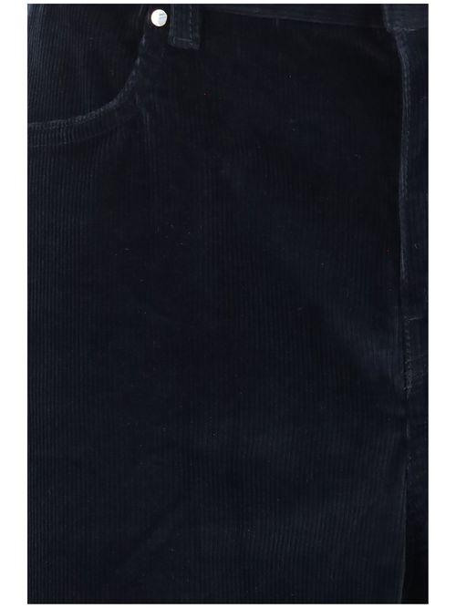 Corduroy Velvet Trousers — Blue