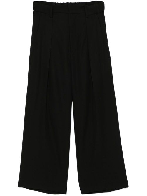 Drop-crotch trousers - Black