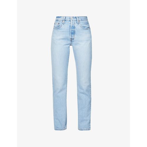 Womens Luxor Last 501 Straight-leg High-rise Stretch-denim Jeans