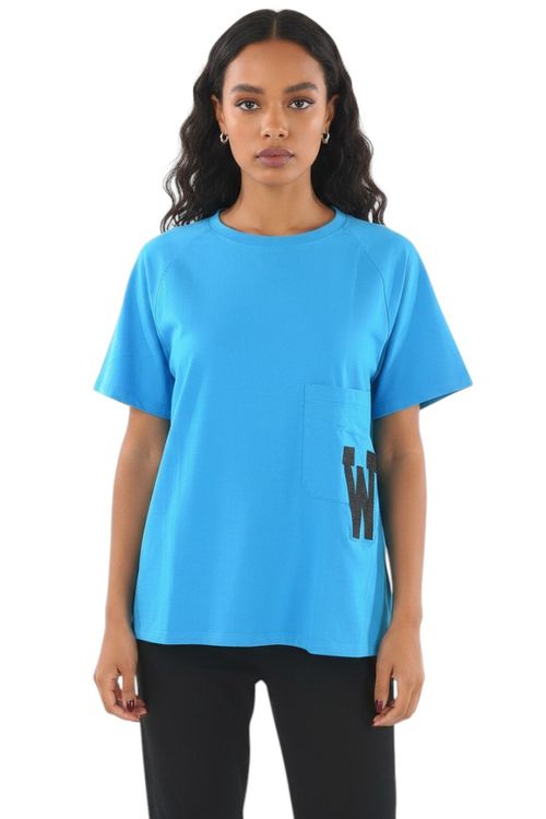 Blue Logo Crew Neck T-Shirt