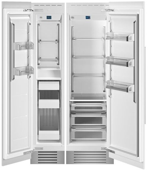 Bertazzoni Side-by-Side Column Set with 24" Refrigerator and 18" Freezer Panel Ready BERTREFFRPR