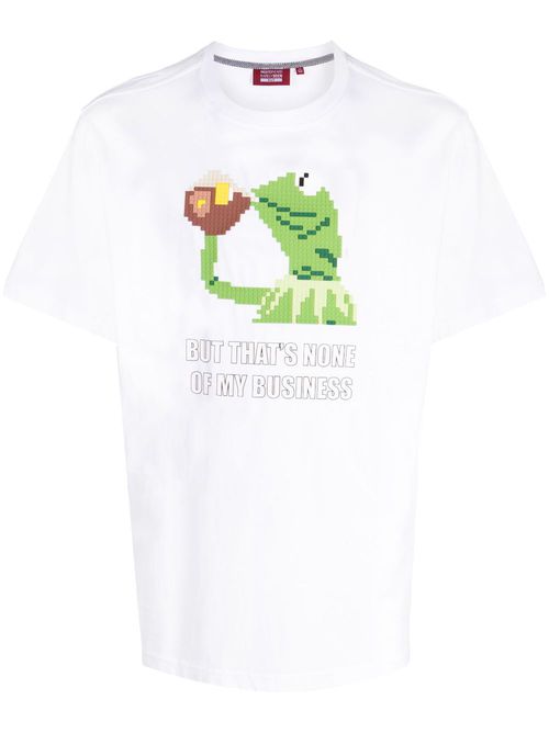 Graphic-print short-sleeve T-shirt - White
