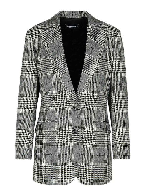 Grey Virgin Wool Blend Blazer