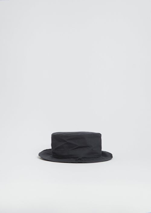 SCHA Waxed Cotton Short Small Walk Time WXC-CB Hat Charcoal Grey / Black