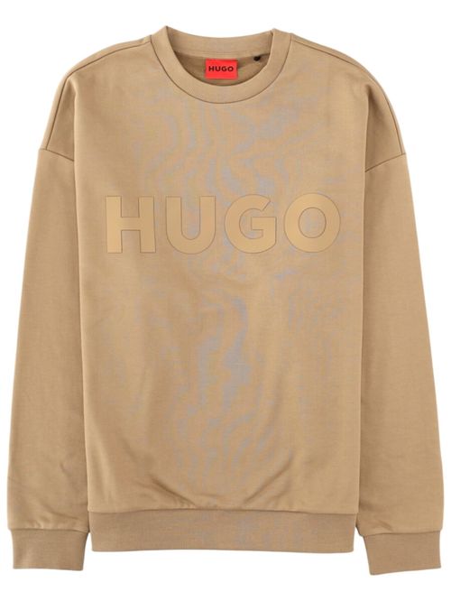 Beige Crew Neck Sweatshirt