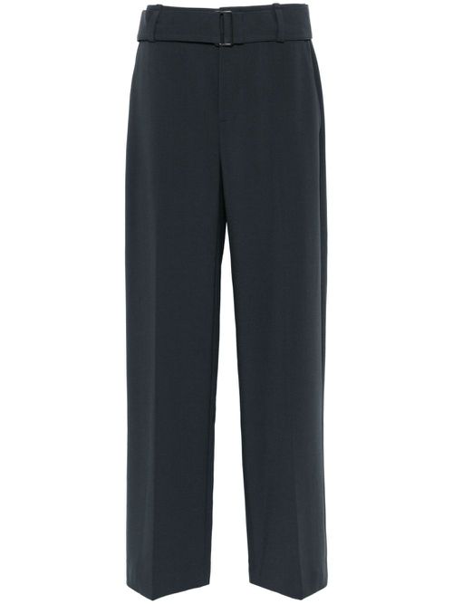 Belted wide-leg trousers - Grey