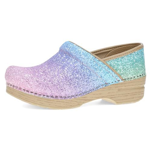 Dansko Professional Glitter Slip-On Clogs for Women