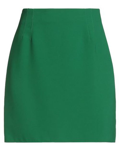 Woman Mini skirt Green Size 6 Polyester, Elastane