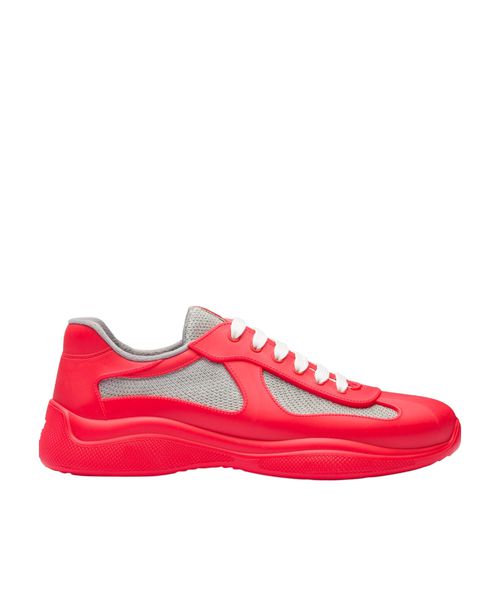 Prada America's Cup Soft rubber and bike fabric sneakers