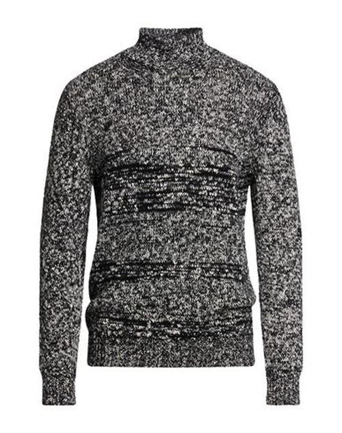 Man Turtleneck Black Size 40 Wool, Polyamide, Cotton, Polyester