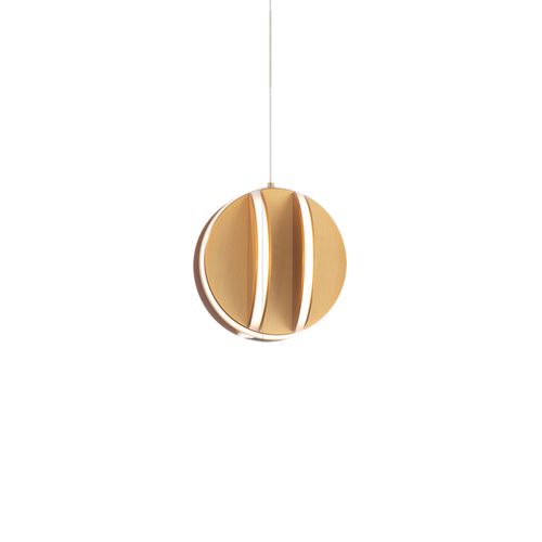 Aged Brass LED Chandelier from the Carillion Collection