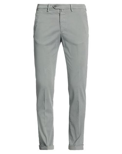 Man Pants Slate blue Size 32 Cotton, Elastane