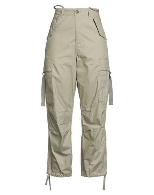 Woman Pants Military green Size 25 Cotton, Recycled cotton