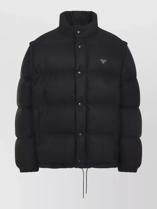 Prada - padded jacket high collar elasticated cuff
