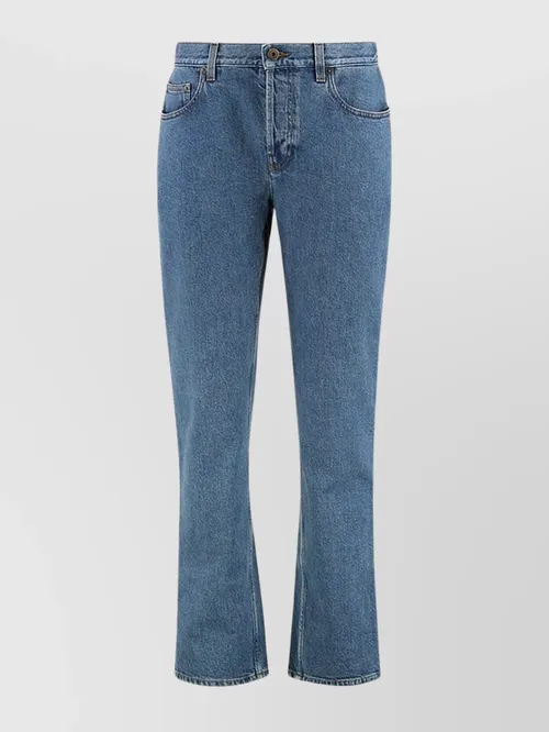 Burberry - straight cut five-pocket denim trouser