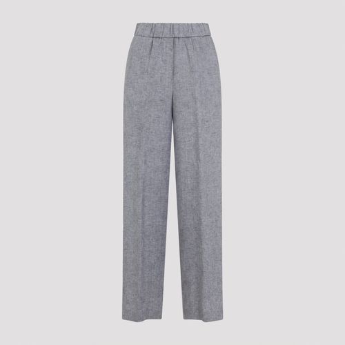Lightweight Pure Linen Canvas Trousers