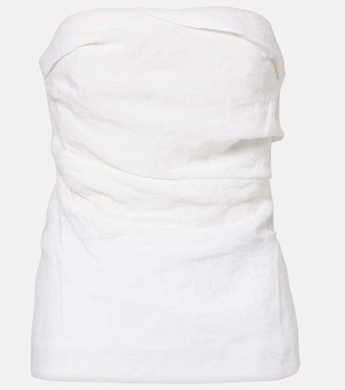 Tove Izel draped linen top