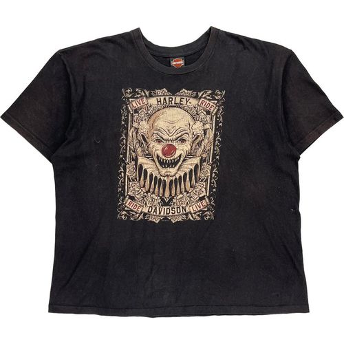 Tombstone Arizona Harley Davidson Graphic T-Shirt - Black Cotton