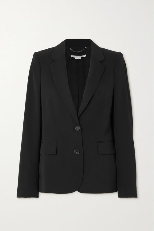 + Net Sustain Wool-blend Twill Blazer - Black