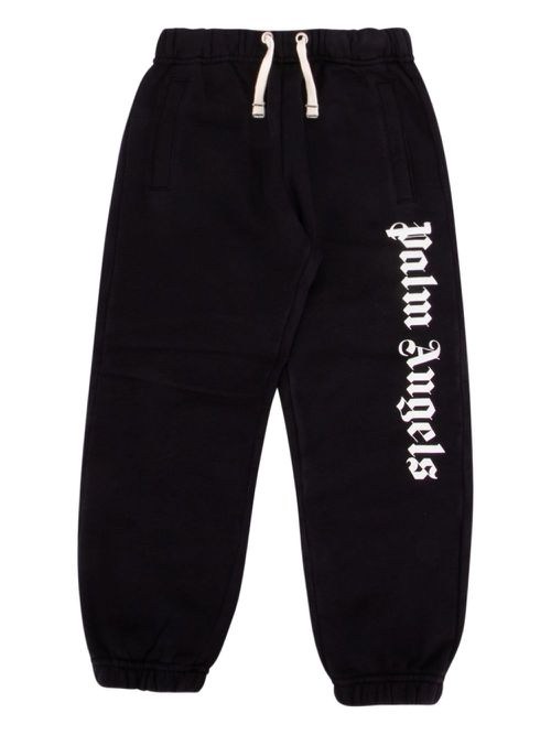 Palm Angels Kids cotton track pants - Black