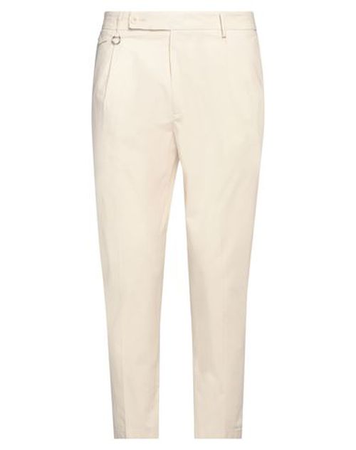 Man Pants Beige Size 40 Cotton, Elastane