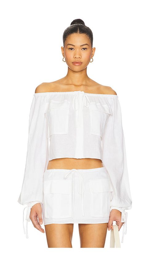 GUIZIO Akiko Top in White. XS. Also in