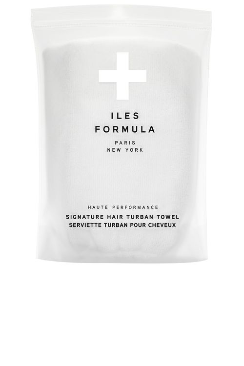 Iles Formula Signature Hair Turban Towel in White