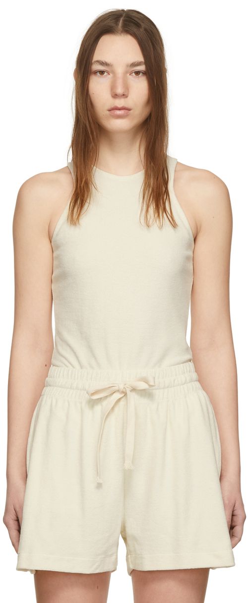 Off white terry bodysuit