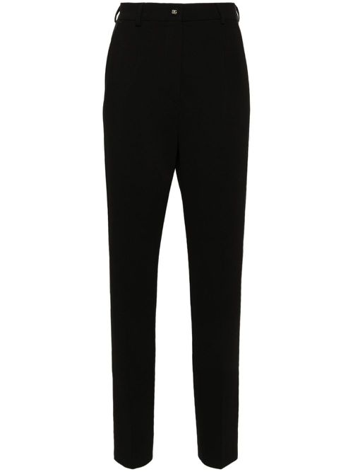 Tapered tailored trousers - Black