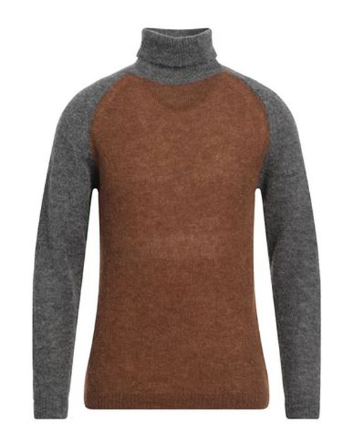 Sun House Man Turtleneck Khaki Size L Alpaca wool, Polyamide, Wool