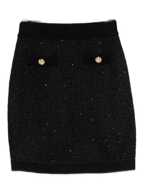 Black Knitted Skirt