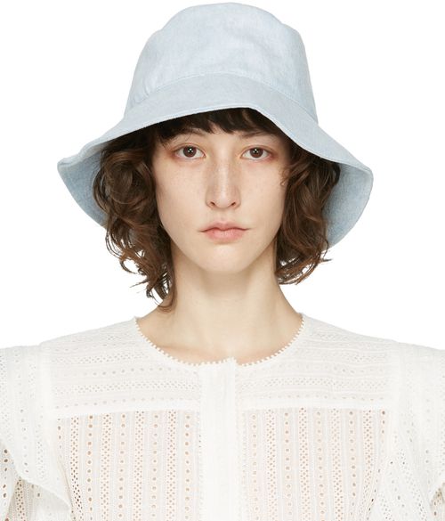 Isabel Marant Blue Loiena Bucket Hat