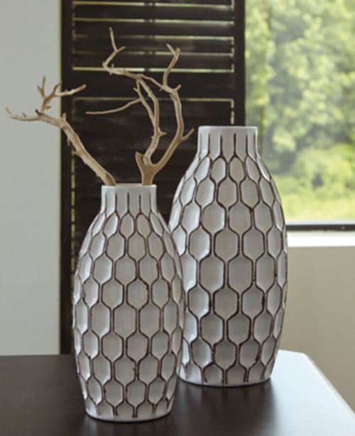 Dionna Vase (Set of 2), White
