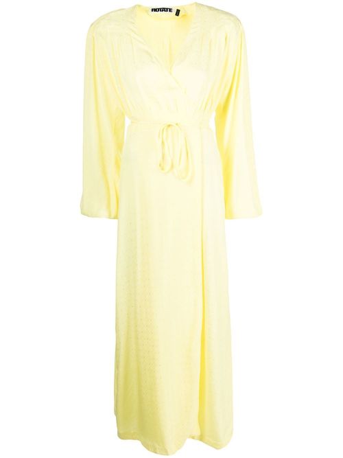 Long-sleeve maxi dress - Yellow